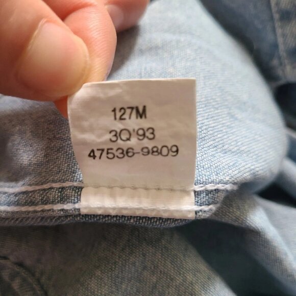 Vintage LEVI'S JEANS FOR WOMEN SHIRT Women's Jean Beaded LongSleeve - Picture 10 of 16